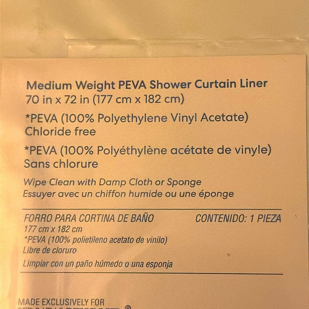 (2) Shower Curtain Liners - Picture 3 of 3